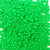6 x 9mm plastic pony beads in grasshopper green