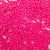 6 x 9mm plastic pony beads in a bright neon pink color