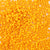 6 x 9mm plastic pony beads in a yellow orange goldenrod color