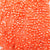 6 x 9mm plastic pony beads in orange pearl