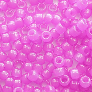 Light Purple Glow Pony Beads