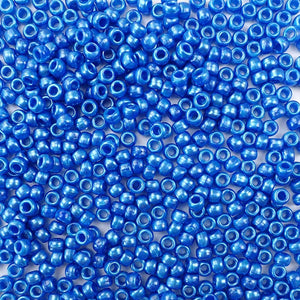 6 x 9mm plastic pony beads in dark blue pearl
