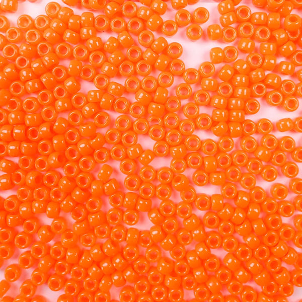 Orange Glow - Tri Beads Opaque Colors (Glow-in-the-dark) (60