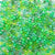 light green colors of 6 x 9mm plastic pony beads