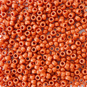 Terra Cotta Plastic Pony Beads 6 x 9mm, 150 beads