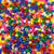 rainbow sprinkles colors of 6 x 9mm plastic pony beads