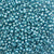 Medium Caribbean Turquoise Pearl Plastic Pony Beads 6 x 9mm, 150 beads