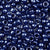 Dark Montana Blue Pearl Plastic Pony Beads 6 x 9mm, 500 beads