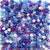 Pony Bead Mix of Blue, Purple shades with other complimentary colors