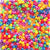 Carnival Opaque Mix Plastic Pony Beads 6 x 9mm, 500 beads