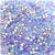 Blue & Purple Ice Mix Plastic Pony Beads 6 x 9mm, 500 beads