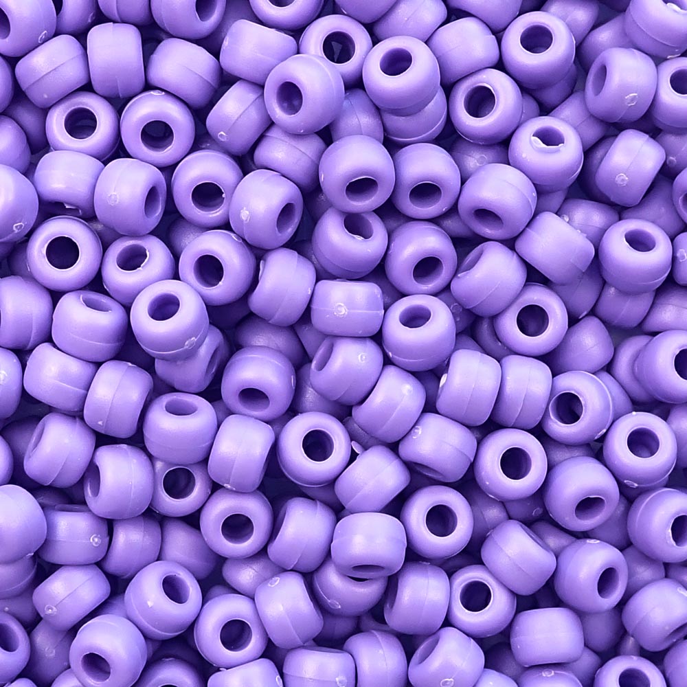matte lilac purple pony beads
