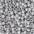 Satin Matte Medium Silver Gray Pearl Plastic Pony Beads 6 x 9mm, 500 beads