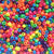 Matte Neon Mix Plastic Pony Beads 6 x 9mm, 500 beads