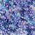 Midnight Sky Blue Purple Mix Plastic Pony Beads 6 x 9mm, 500 beads