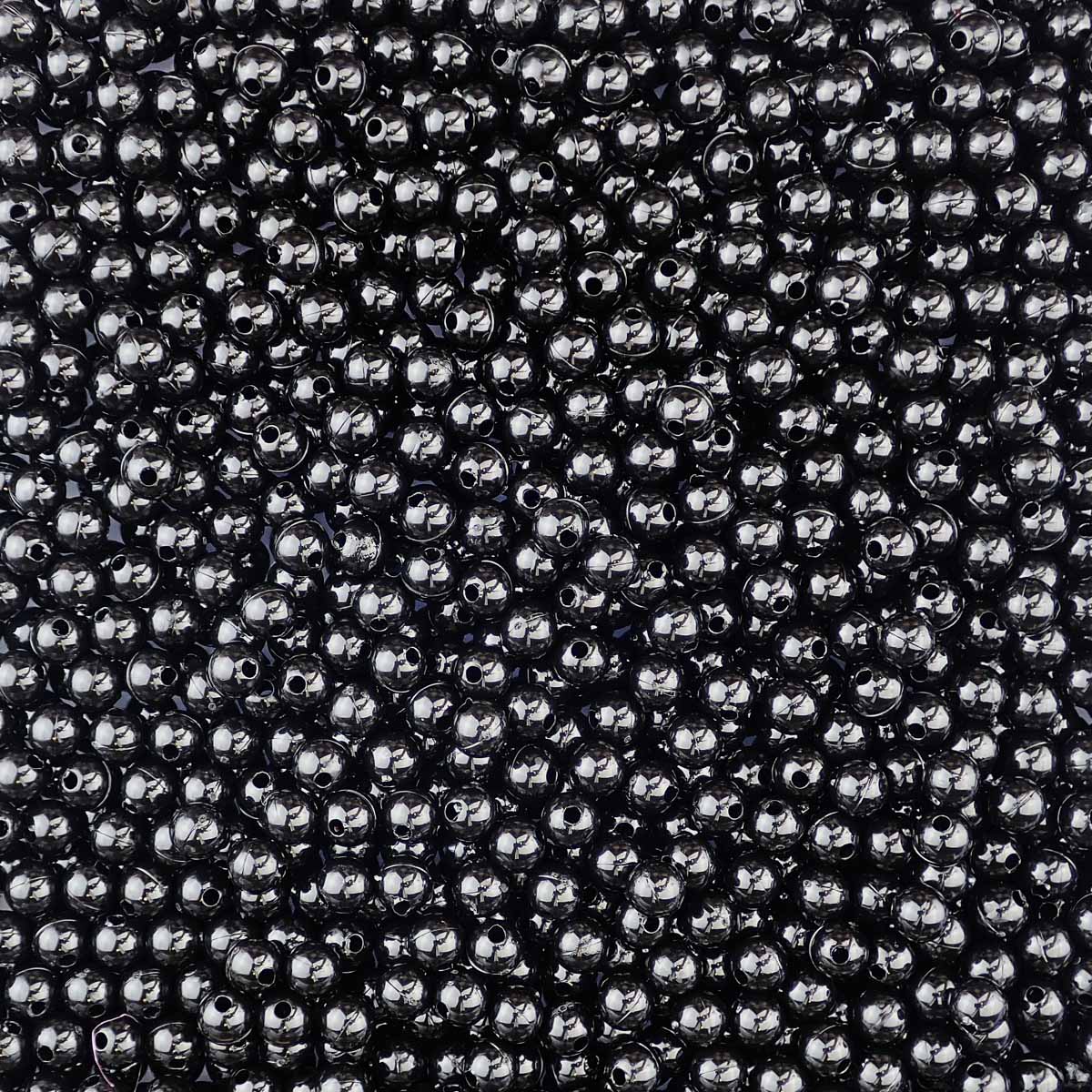 Plastic Black Vertical Hole Mixed Number Beads, 8mm Cube, 300 beads