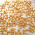 Star Plastic Pony Beads, 13mm, Gold Pearl, 125 beads