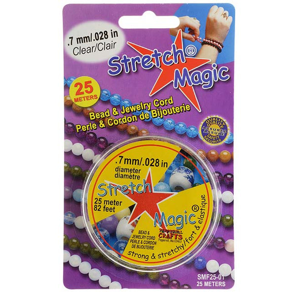 7mm Clear Stretch Magic Bead Cord (25 Meters)